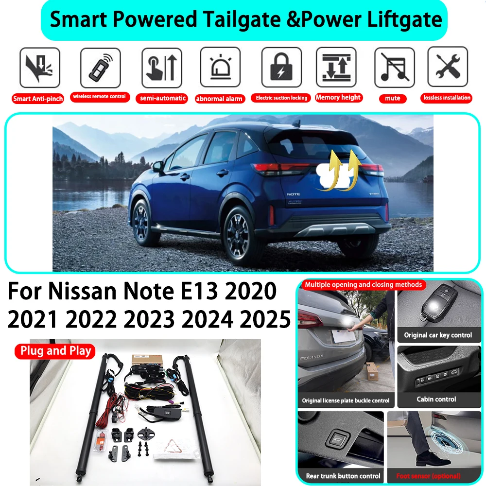 for Nissan Note E13 2020 2021 2022 2023 2024 2025 Smart Automatic Powered Tailgate Electric Power Tailgate Lift Kit Key Close