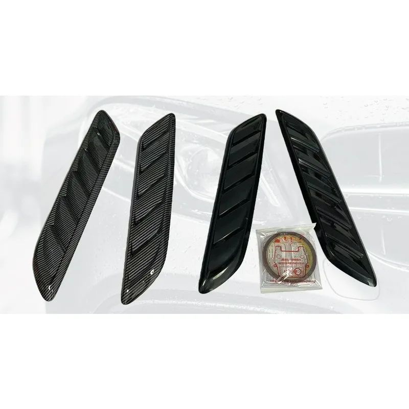 

Комплект из 2 наклеек-вентиляционных отверстий на капот автомобиля из ABS-пластика, в стиле карбон, для тюнинга экстерьера автомобиля