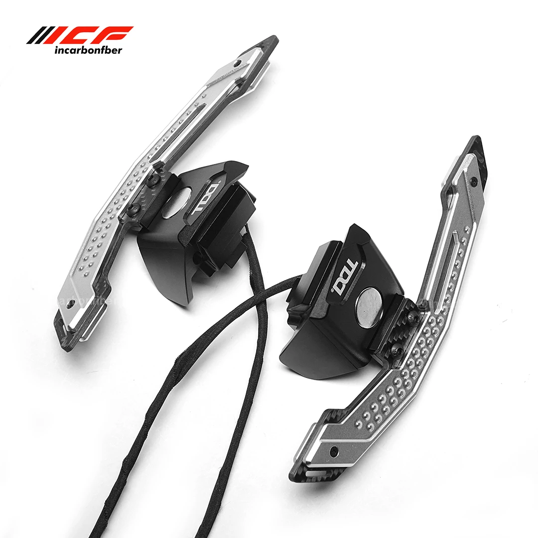 ICF Carbon Fiber Aluminum Alloy Steering Wheel Magnetic Shift Paddle For VW Golf 5 GTI CC MK5 Scirocco Multi color Shift Paddles