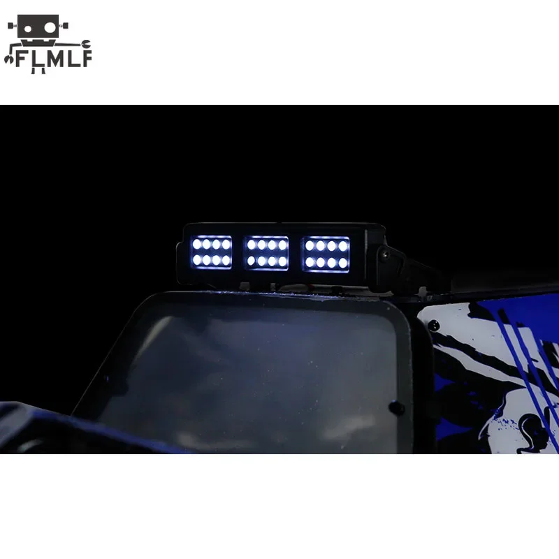 Rc Car Plastic Square Spotlight with LED Light Set (Short) for 1/5 HPI ROVAN KM BAJA ROFUN BAHA 5T FT GT X-LT Truck Toys Parts