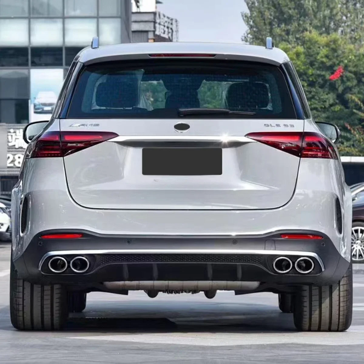 For Mercedes Benz W167 GLE350 GLE500 Facelift To 2024 New GLE53 Model Include Front Rear Bumper Grille