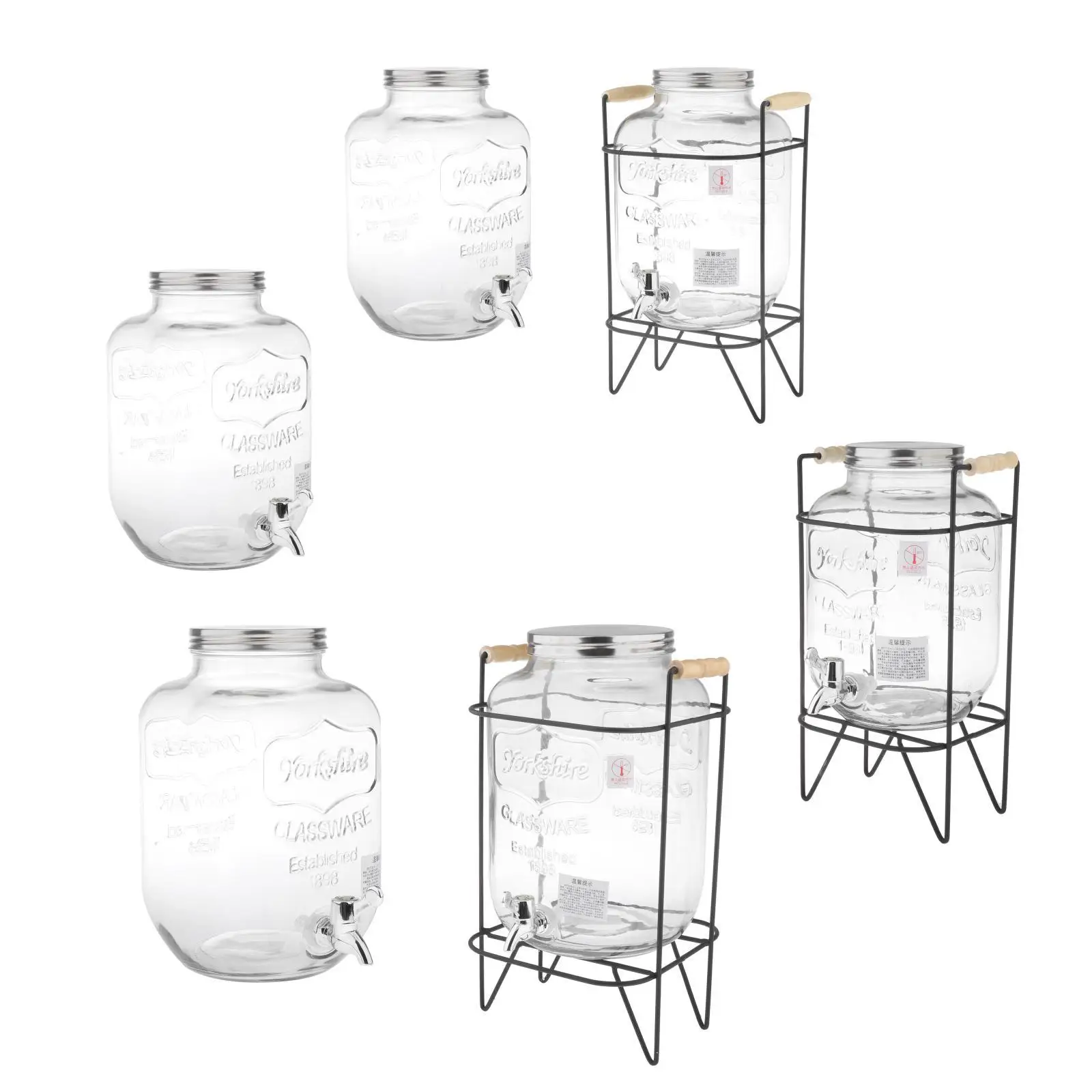 Juice Storage Jar Beverage Dispenser Home & Kitchen Glassware Pitcher Cold Brew Coffee Maker for Iced Tea Water Juice Beer Wine