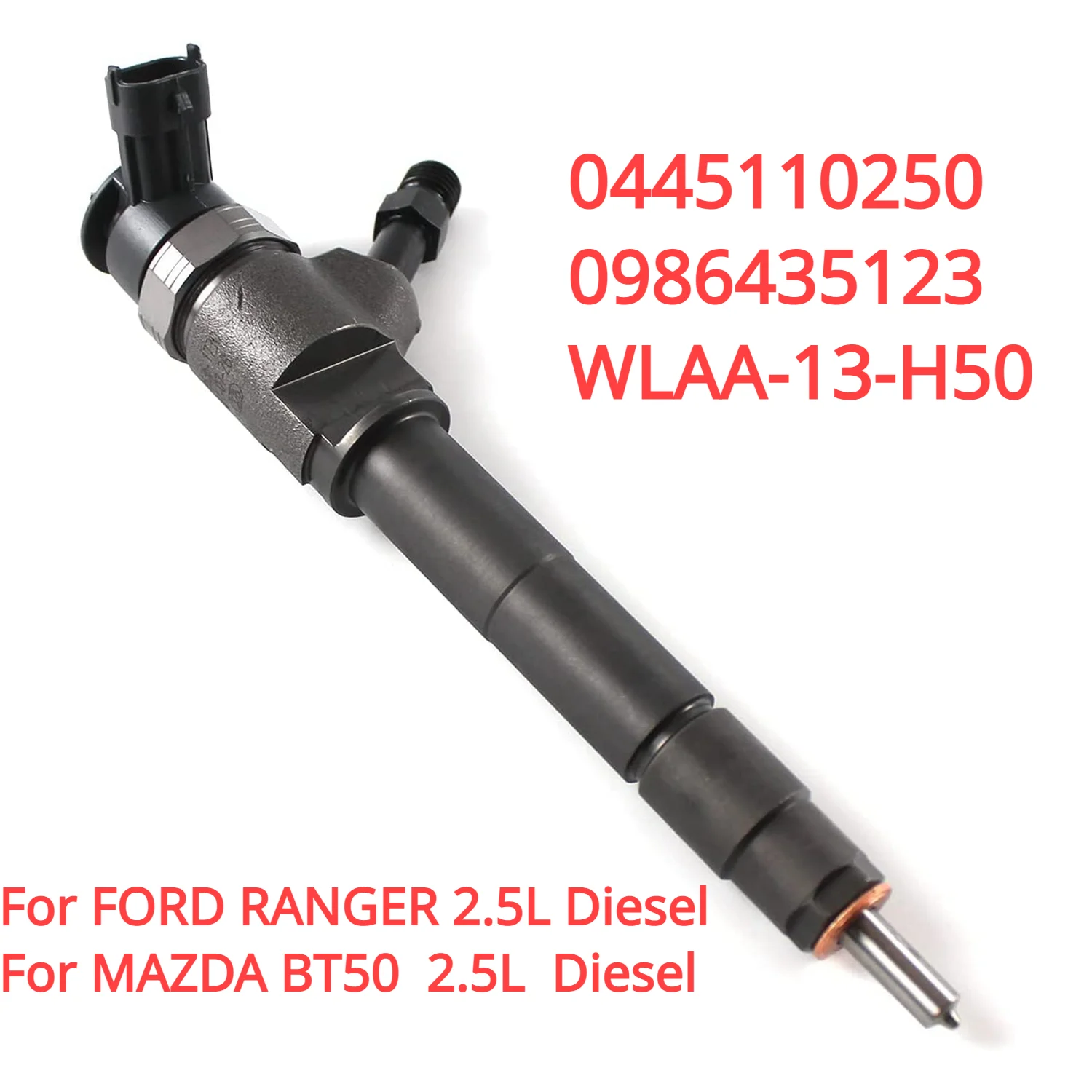 0445110250 WLAA13H50 WLAA-13-H50 New Diesel Fuel Injector Nozzle for Mazda BT-50 Ford Ranger 2.5L 2006-2011