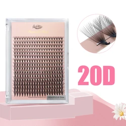 Extensions de cils en faux vison, volume pré-fait, tige étroite pointue, base pointue, déesse 320, Gér16 lignes, 4D, 5D, 10D, 16D, 20D