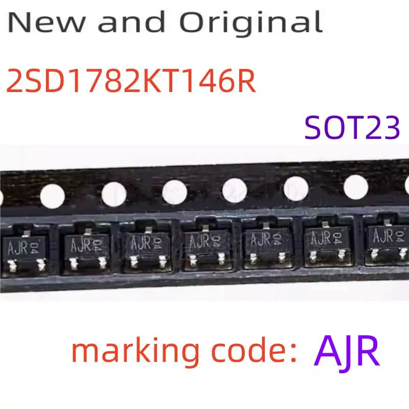 New and Original 2SD1782K 2SD1782KT146R SOT23 Power Transistor 80V 0.5A marking code AJR