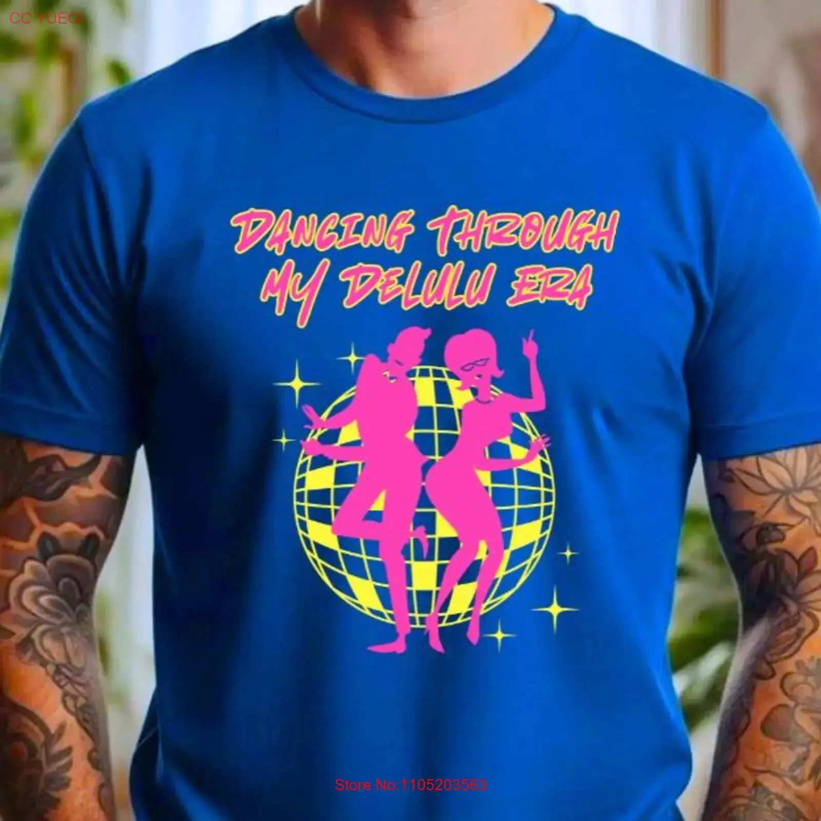 Dancing Through My Delulu Era T Shirt Funny Trendy for Women Soft Retro Aesthetic Top Joyful Living Idea vintage Washed homme