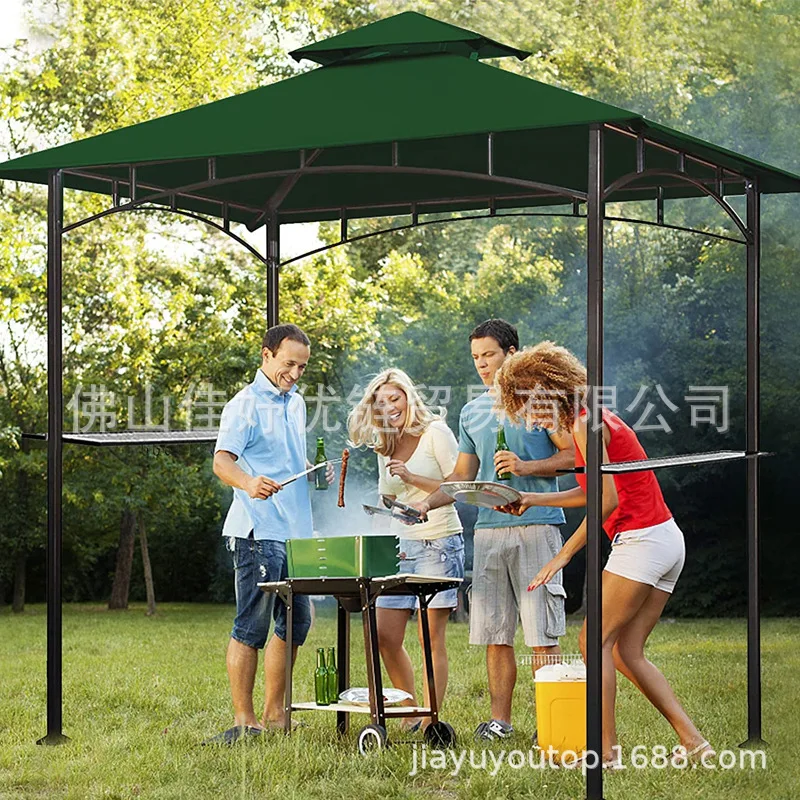 Oxford Cloth Outdoor Sun Garden Gazebo Top Cover Foldable Replacement Tent Shelter Canopy Waterproof Four-Corner Tent Cloth