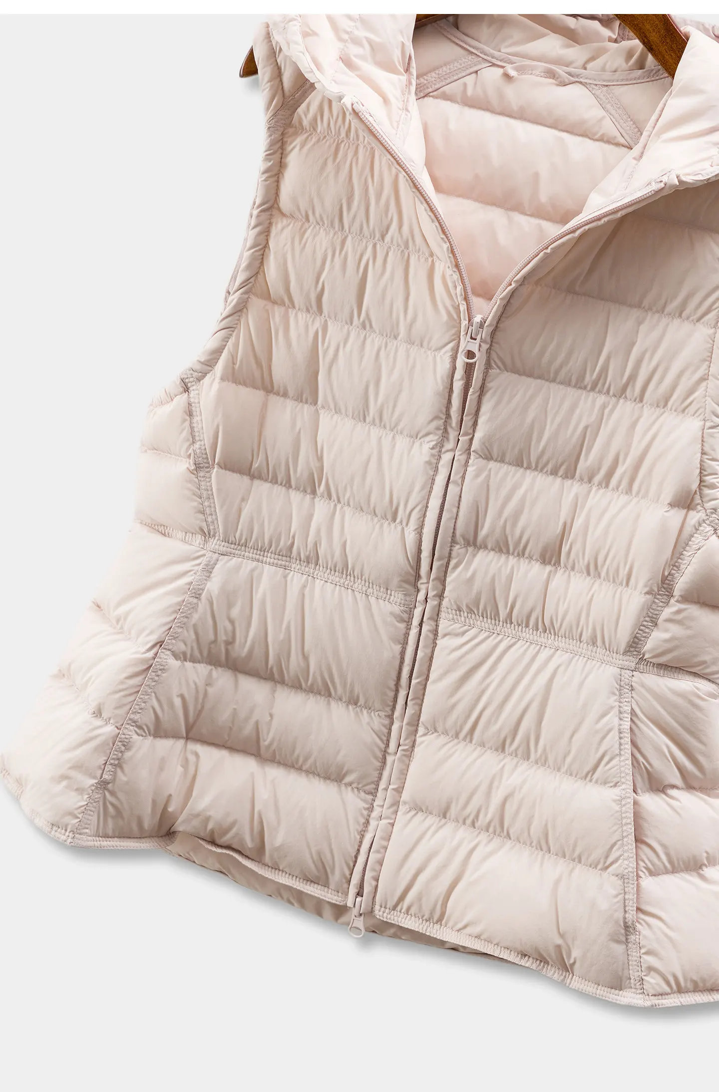 Light and Warm Without Burden, Cabinet Loose 90 Duck Down Hooded Down Vest Women F097 abrigo mujer