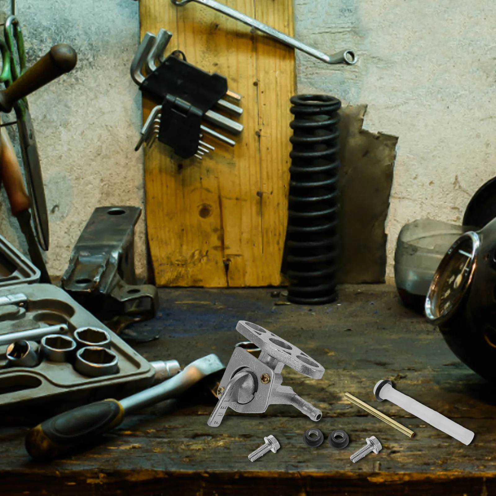 

Fuel Tank Valve Petcock Fuel Shut Off Valve for Generator Predator Engine Go Kart Mini Bike Parts for Car Gas Tank Petcock