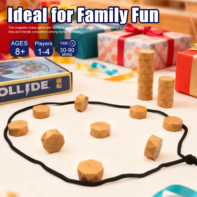 ！！33MMMagnetic Game Interactive Magnet Board Tabletop Strategy Game for Kids Adults Family Fun Kids Gifts Educational Board Game