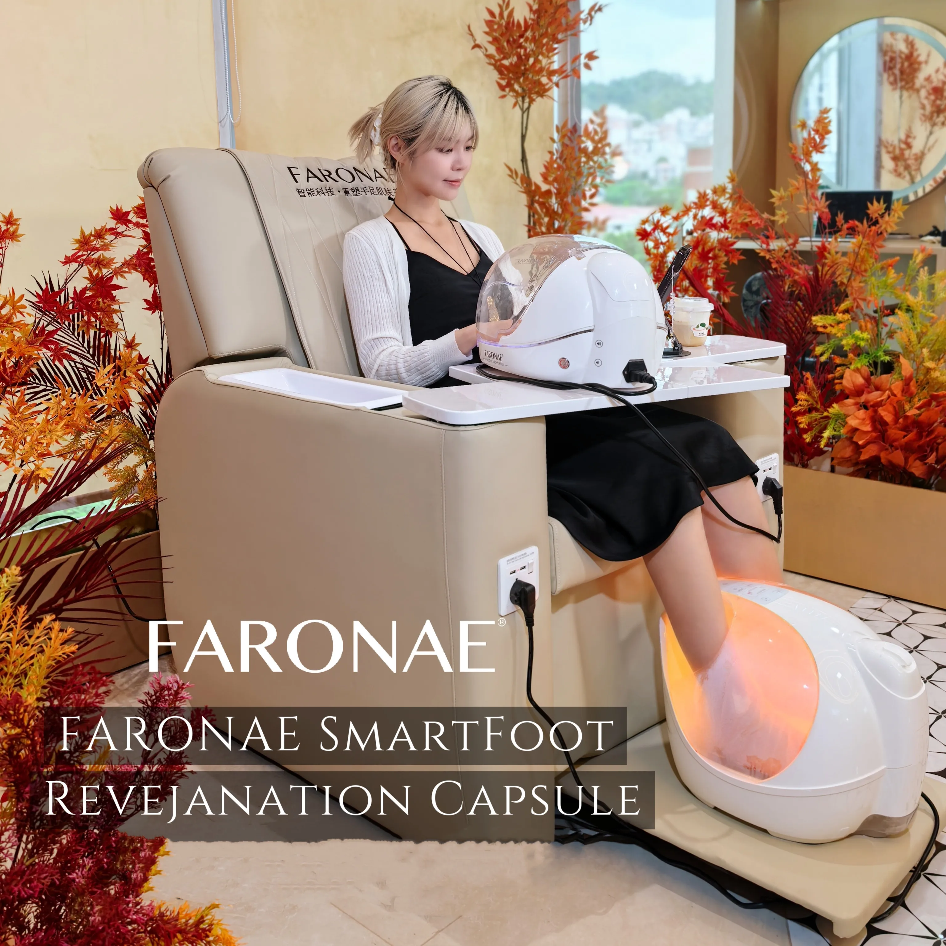 S Foot Hand Care Capsule Machine Stress Relief Nail Beauty Salon Care Machine Whitening Collagen Regeneration Home Beauty Robot