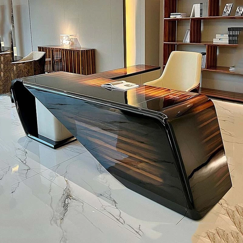 Designer Organizer Office Desk Drawer Minimalist Workstation Black Office Desks Storage Luxury Escritorios Office Furniture