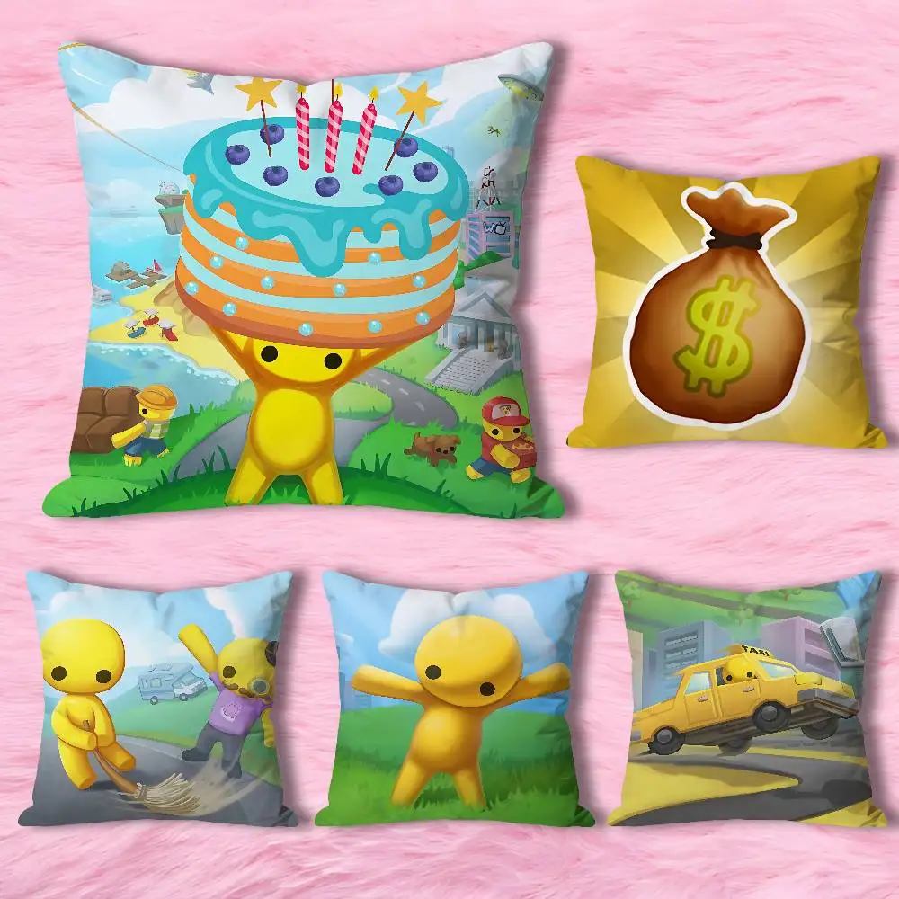 Game W-Wobbly L-Life Anime Celebrity Merchandise All-Match Printed Pillow Case Sofa Car Office Room Decoration Protector