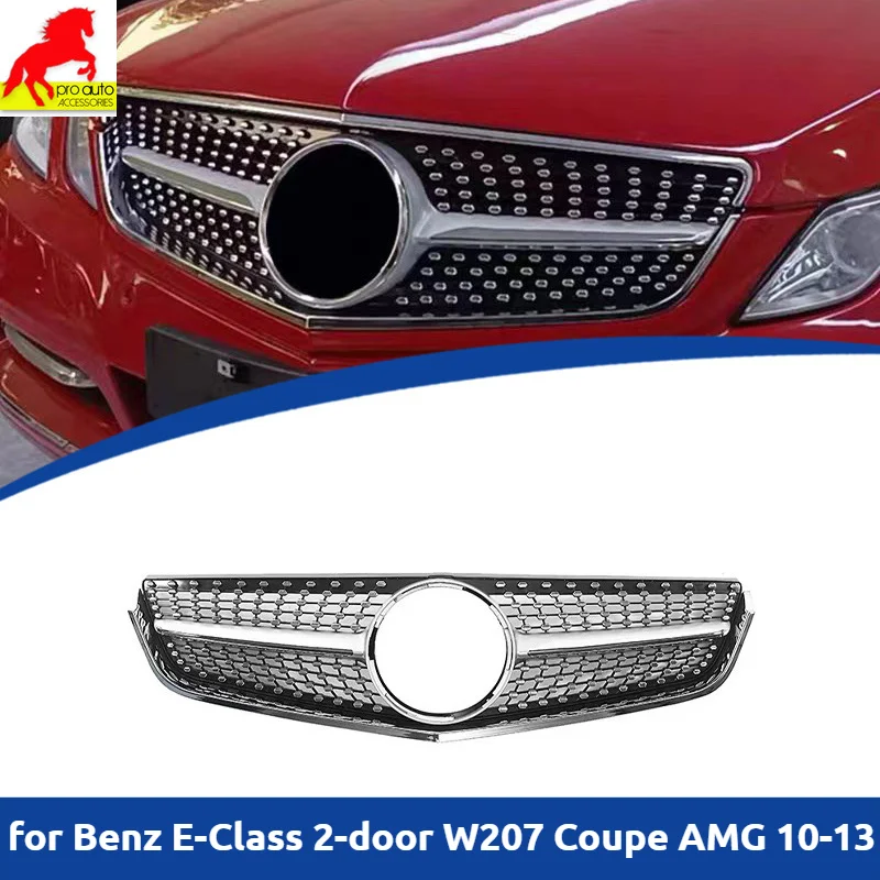 

Diamond Style Grille for Mercedes Benz E-Class 2-door W207 Coupe AMG 2010-2013 Front Bumper Grill Racing Grills Car Accessories