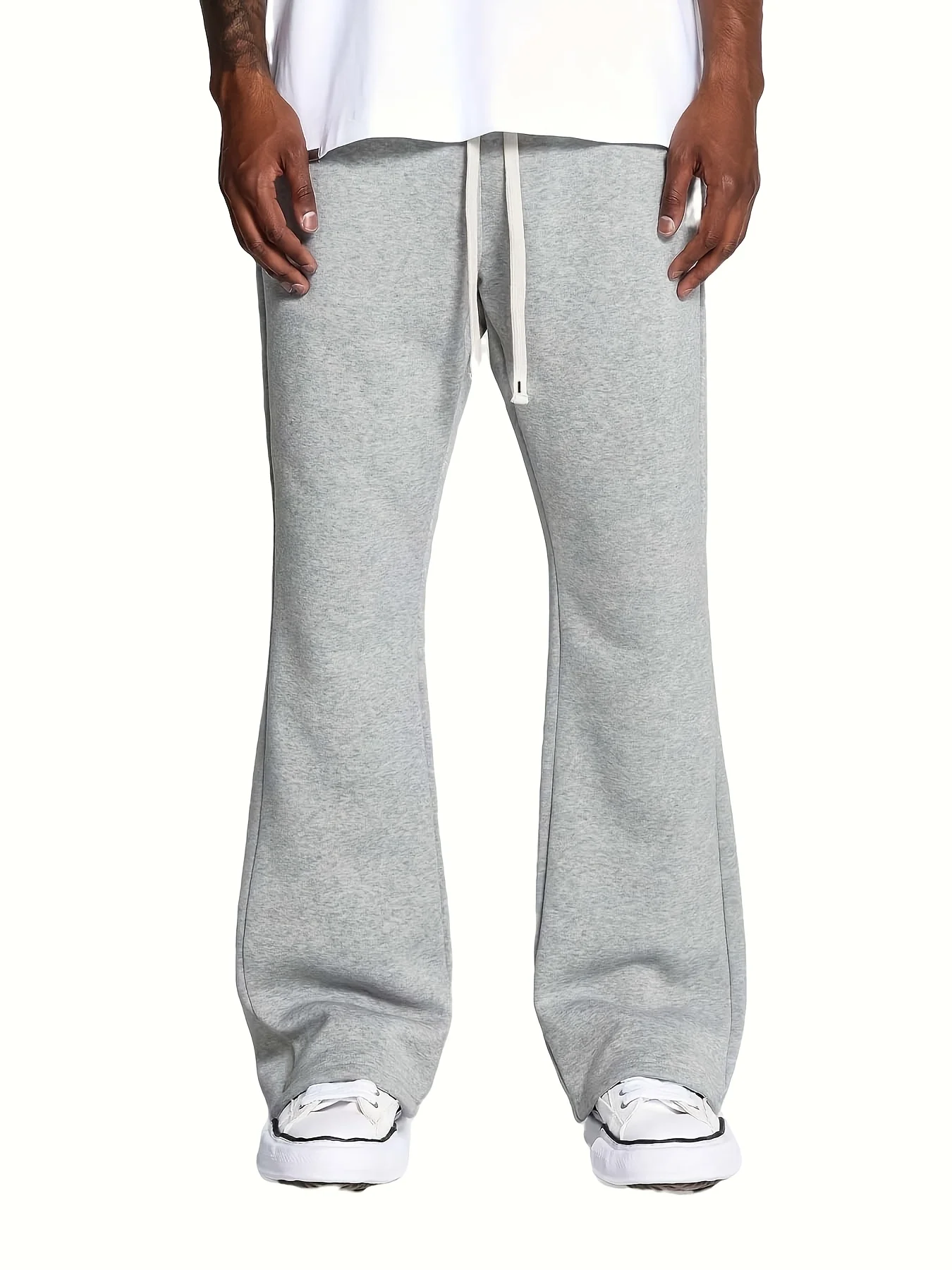 

Knitted Pants Men's Pants Sweatpants Retro Loose Straight Casual Pants Streetwear