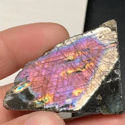 Rough Back Sliced Natural Pink Purple Orange Light Labrador Stone Pets Specimens Blue Green Yellow Light Labradorite Ornaments
