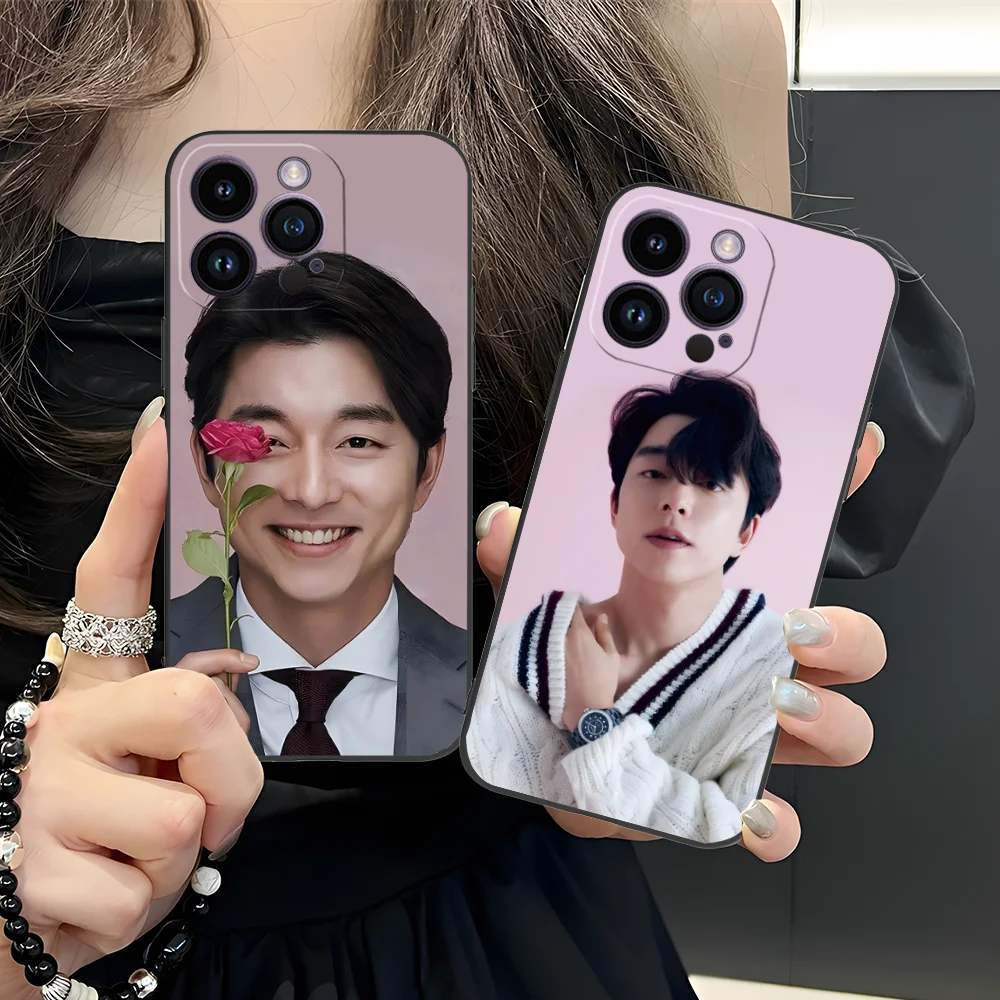 Mobile Gong Yoo Phone Case Pour Iphone, Iphone 16, 15, 14, 13, 12, 11, X, Poly, Xs, 8, 7, Pro, Max, Plus, Mini, Noir, Smartphone Cover, TéLéPhones Portables