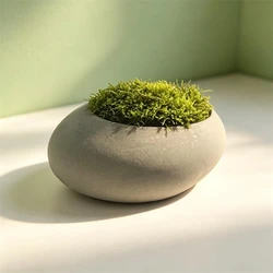 Oval Egg Shape Cement Flowerpot Concrete Planter Silicone Mold DIY Succulent Plants Pot Plaster Decor Epoxy Resin Mould