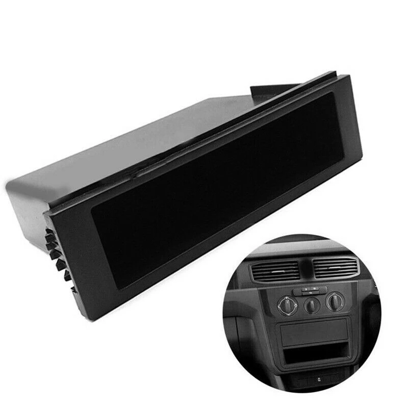 Universal Car Double 1 Din Dash Cup Holder Storage Box Plastic for Stereo Radio