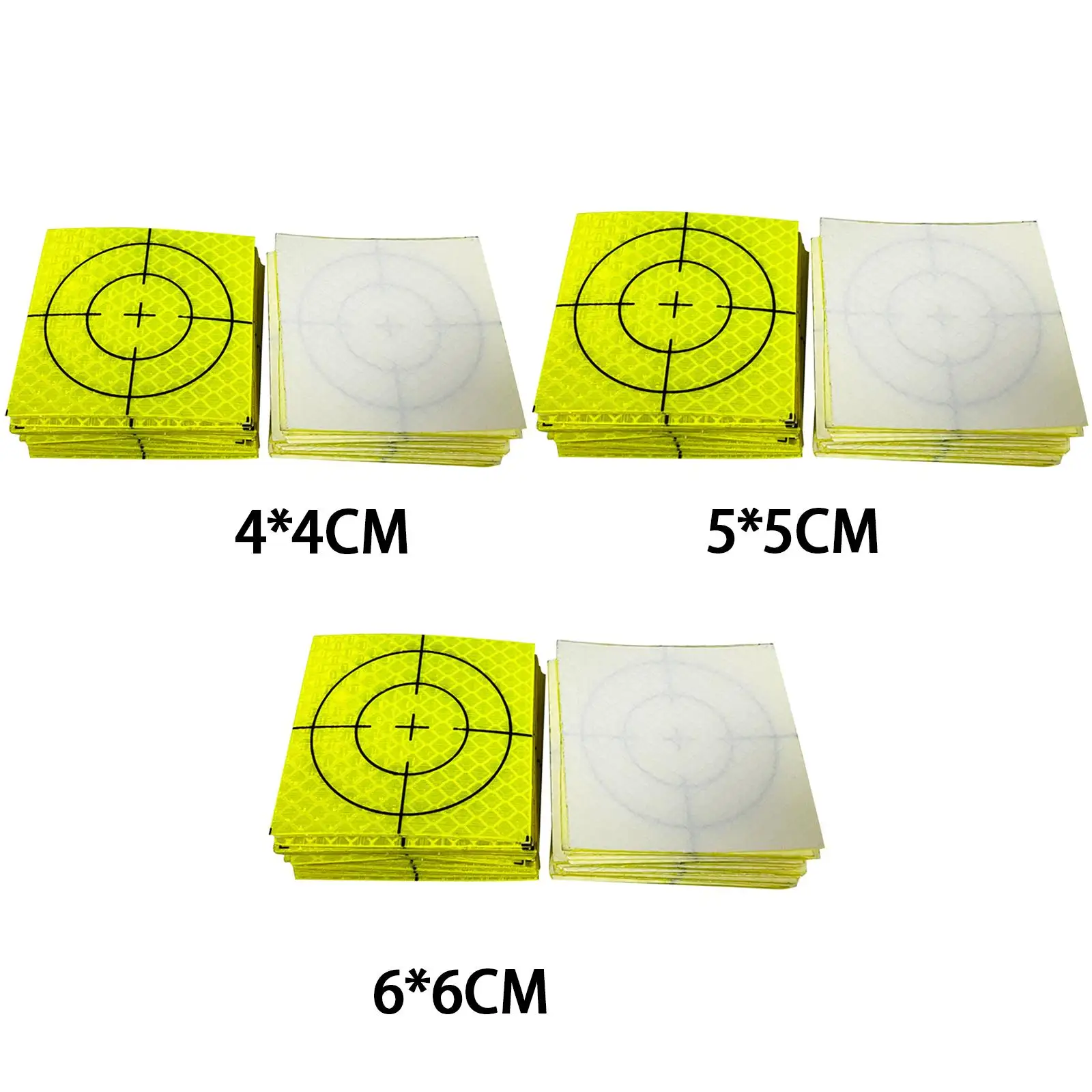 Reflective Adhesive Target Sheets High Visibility Triangle Reflector Survey Marker for Tunnel Bridge Building Inspection