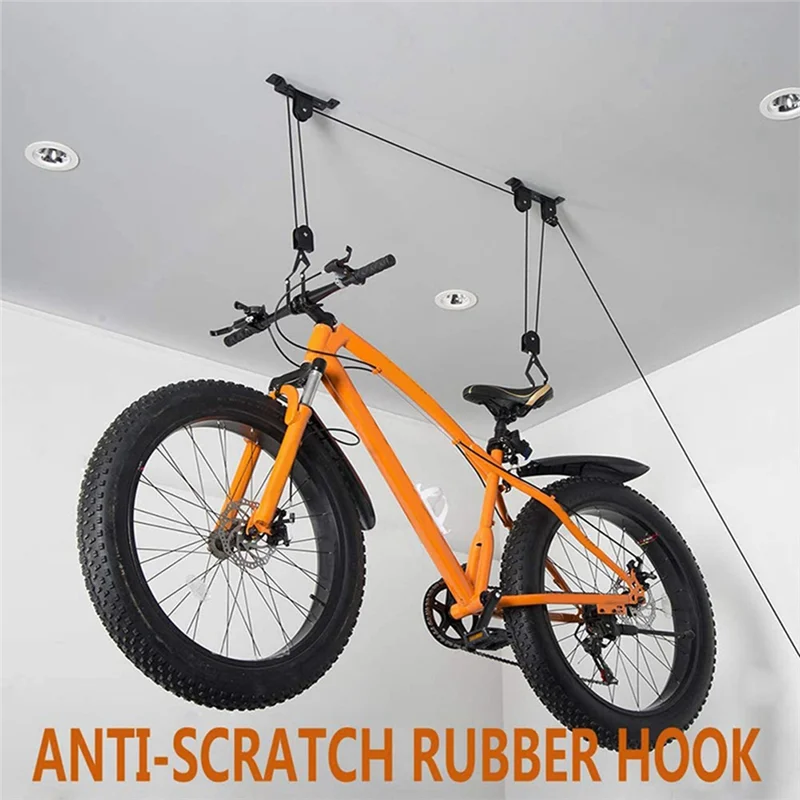 UP NEW!Bicycle Crane Rack Parking Rack Hanging Wall Rack Mountain Bike Hanger Hanging Hook Display Rack