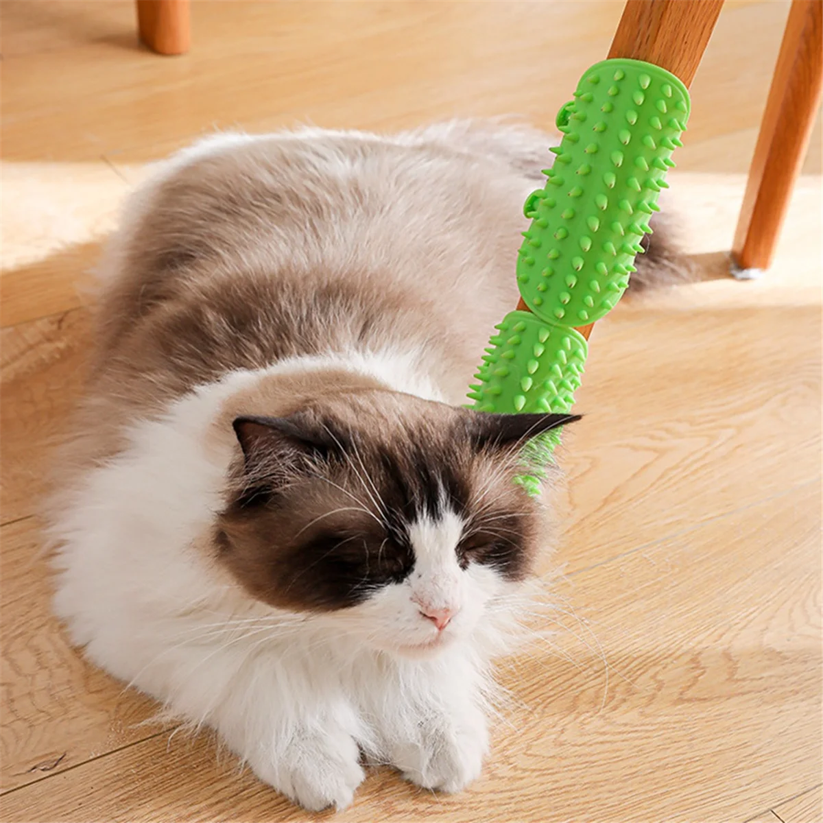 Cat Scratching Massage, Cat Scratching Board, Pet Toys, Silicone Scratching, Cat Toy Table Leg Strap Green