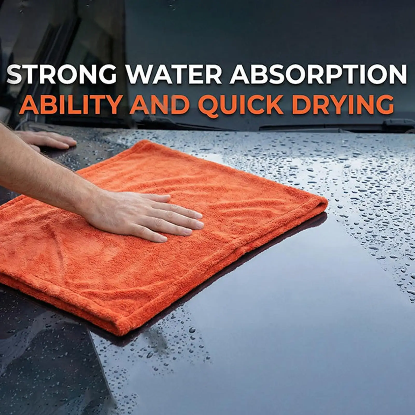 Car Drying Towel Absorbent Streak Free Rags Car Wash Drying Towels For Vehicle Truck SUV RV Sedan Washing Interior Glass Window