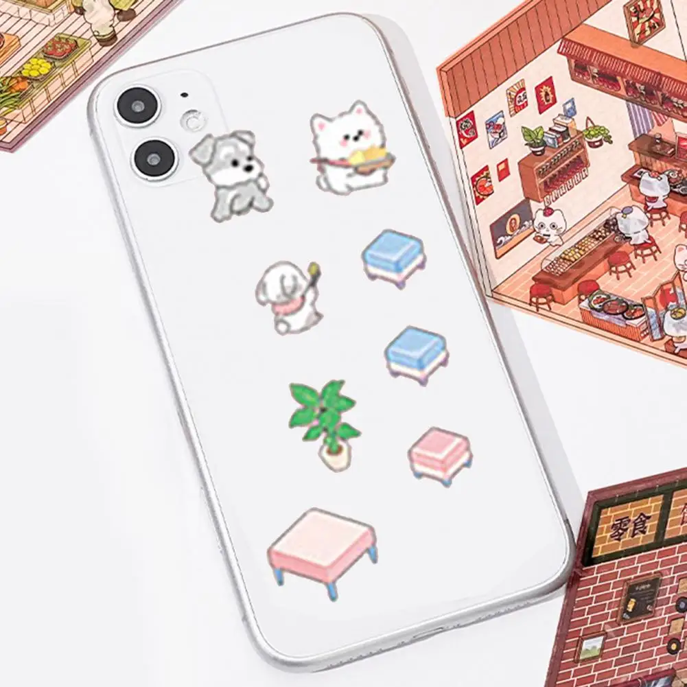 125*140mm DIY Project 3D House Stickers Adults Kids Cartoon Sticker Stress Relief Miniature Scene Decals Korean Style Stickers