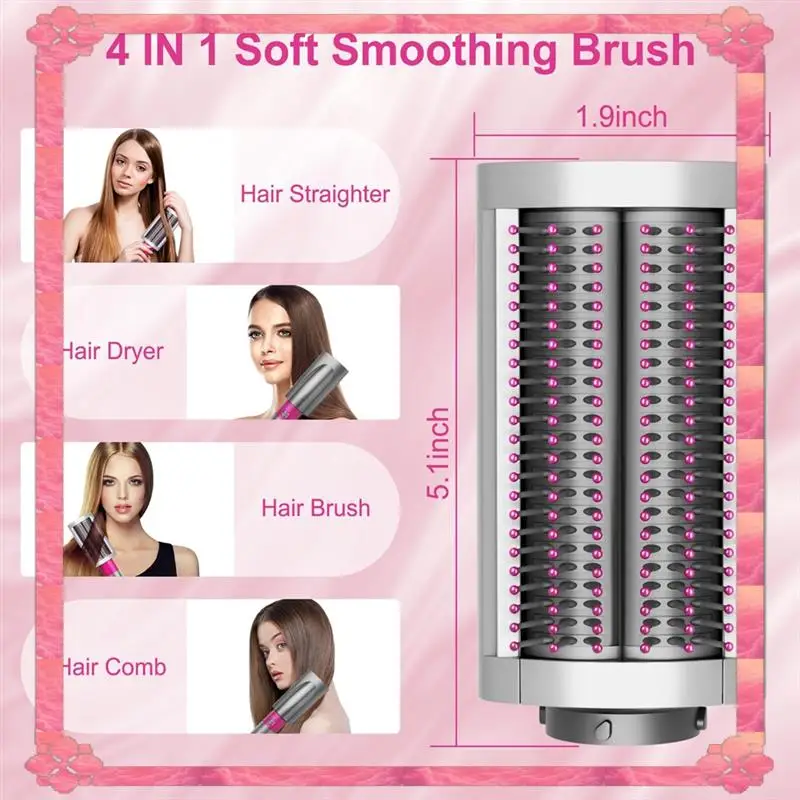 24-Hour Delivery For Dyson Airwrap Compatible Soft Smoothing Brush- Small Round Volumizing Brush, 20MM Smaller Round Brush