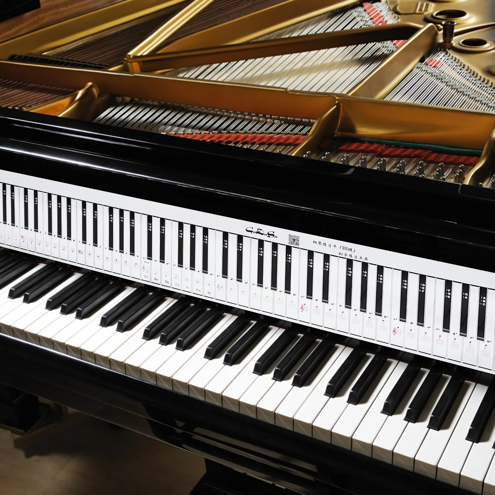 

Piano Keyboard Practice Paper 88 Keys Hand Roll Waterproof Anti Ink Clear Print for Student Learning and Teacher Instruction