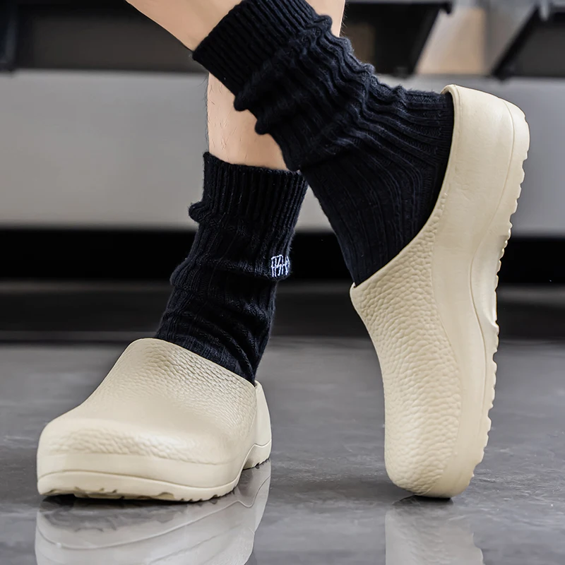 شباشب باوتو الجديدة للزوجين أحذية الشيف المضادة للانزلاق للرجال والنساء أحذية ممرضة الطبيب خفيفة الوزن ومريحة في الهواء الطلق