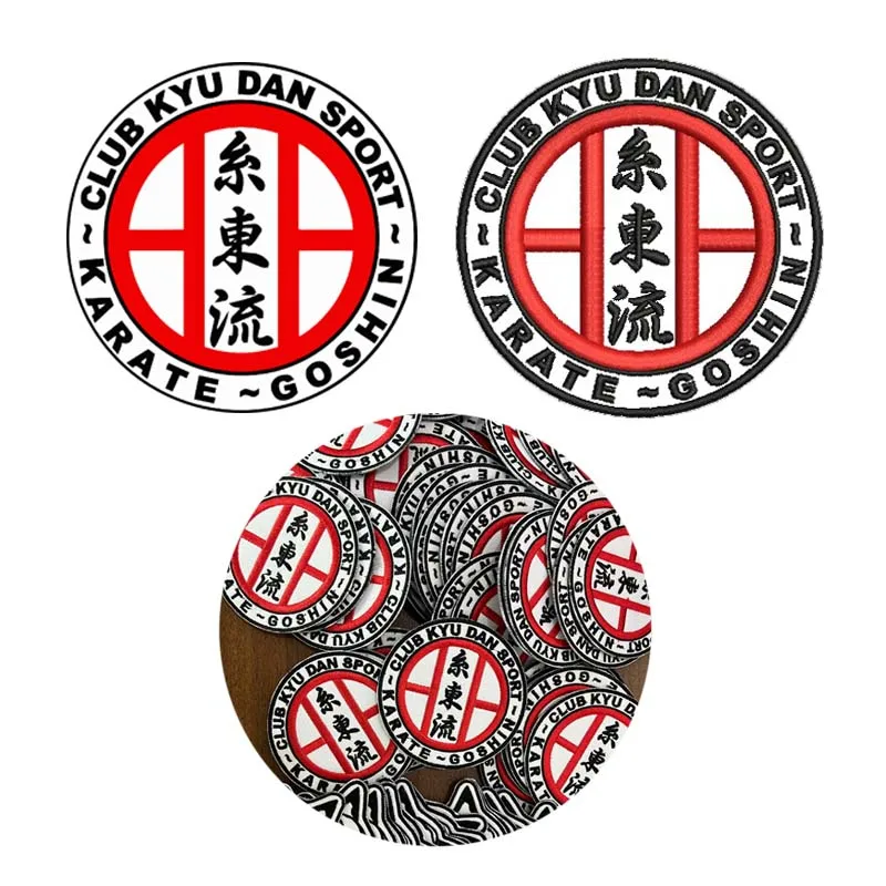 Imagem -05 - Velcro Patches para Vestuário Patches Personalizados Vestuário Hook And Loop Patch Faça Sua Descoloração Logotipo e Nome Bordado Patch