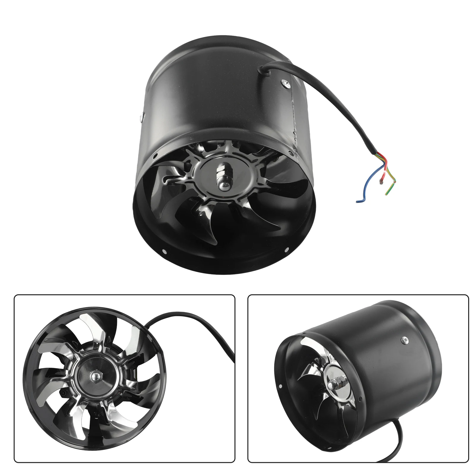 Supermarkets Cinemas Restaurants Extractor Fan Inline Pipe Fan 1Pc 2800r/Min 40W 50Hz Smoke Extractor Duct Fan