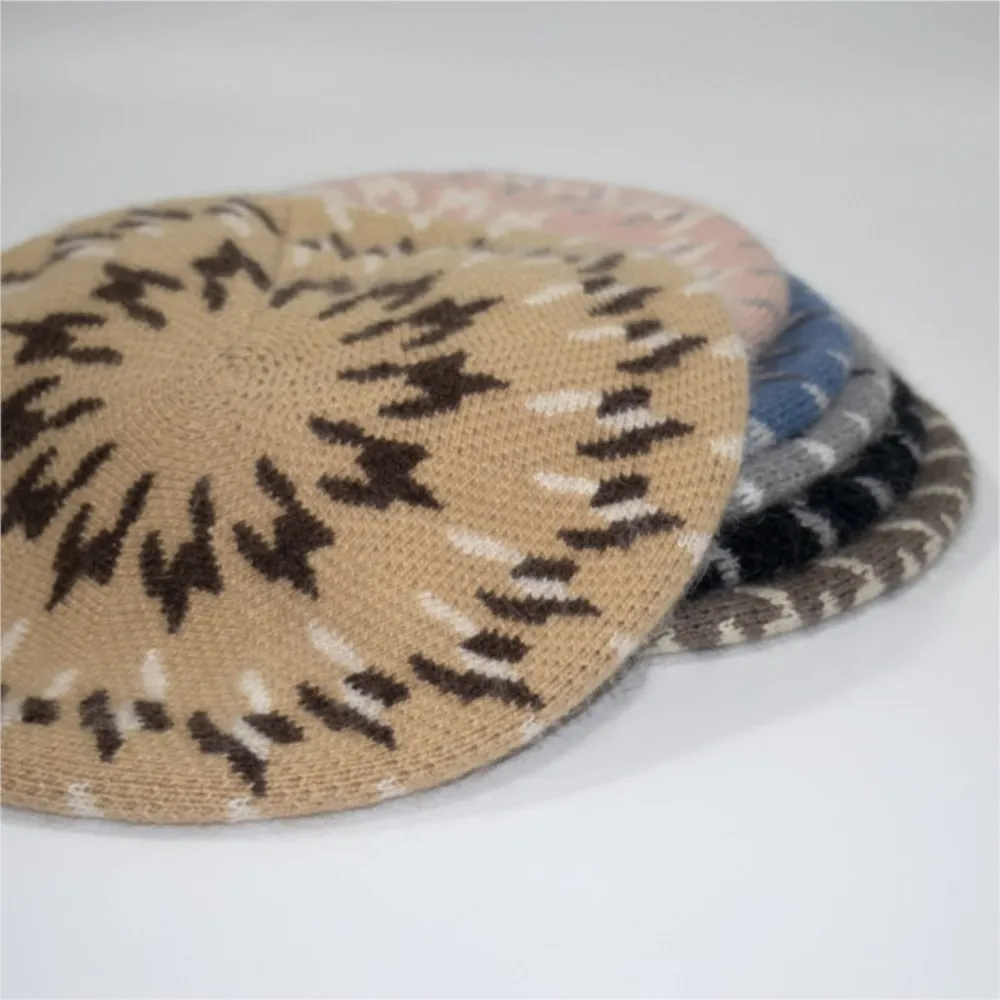 موضة رئيس أغطية الرأس قبعة المعانقة Toque تخزين ساعة محبوك قبعة المرأة الخريف الشتاء سميكة الدافئة أرنب 2M106 #3