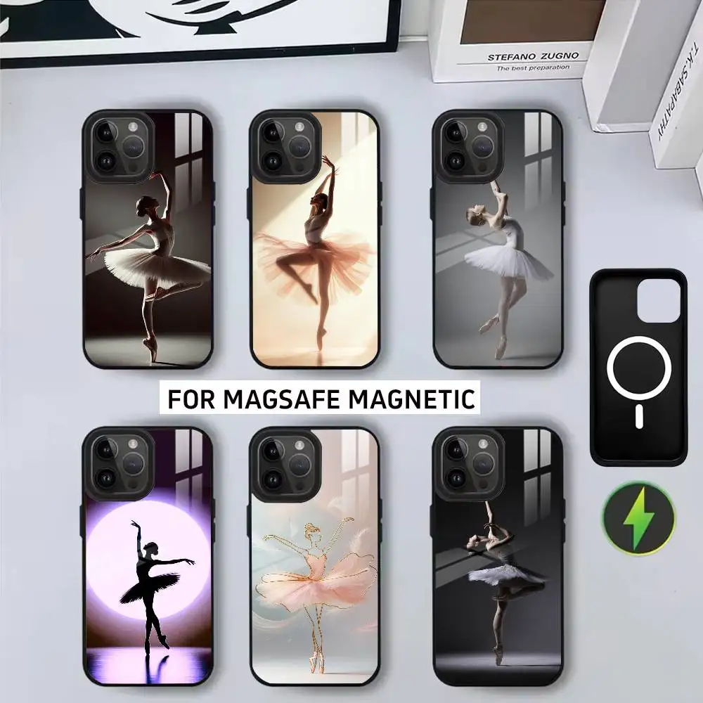 

E-Elegant B-Ballet Dance Phone Case For iPhone17,16,15,14,13,12,11 Plus,Pro Magnetic with Magsafe Wireless Charging