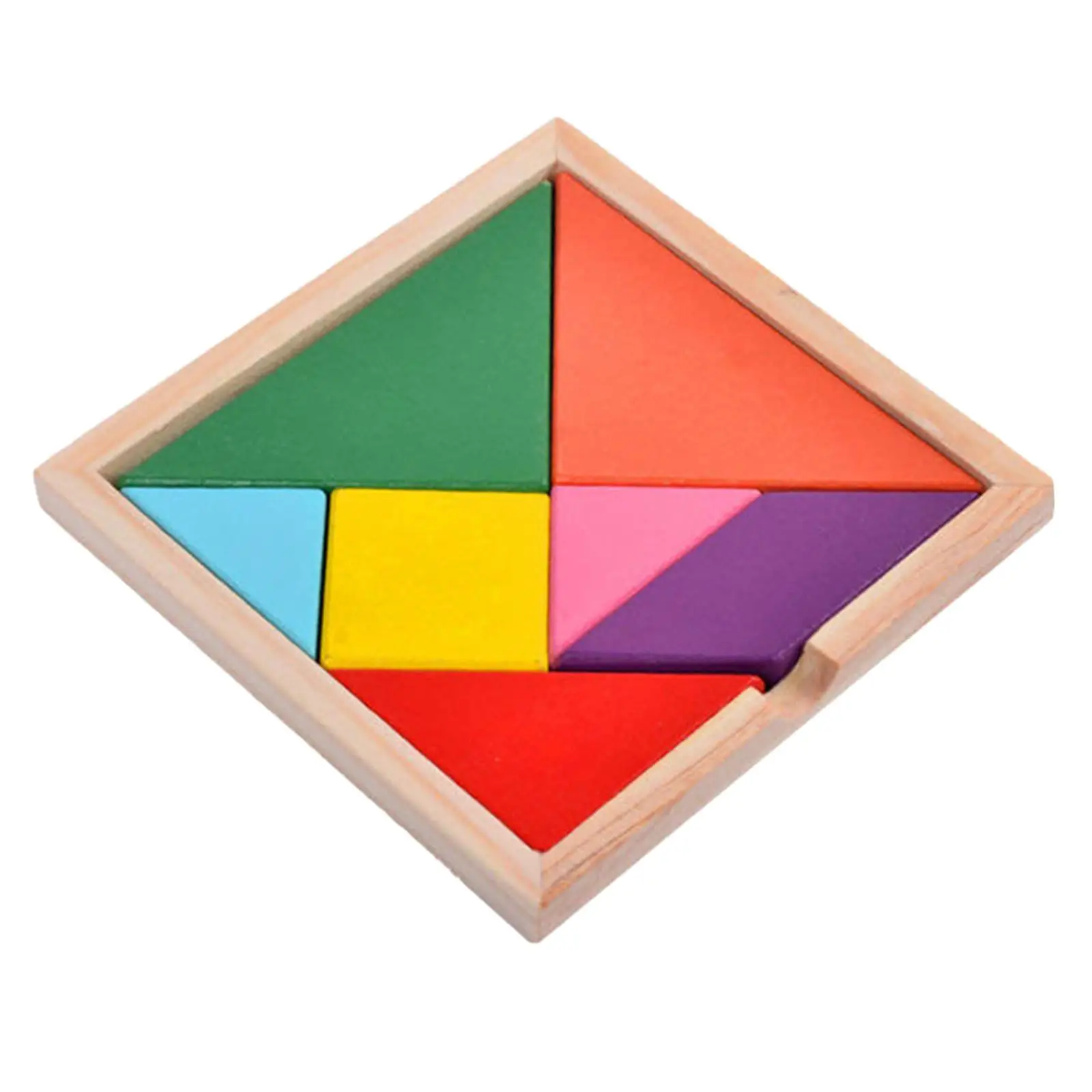 Rompecabezas Tangrams de madera para niños, juguetes de aprendizaje, juguete de madera Montessori