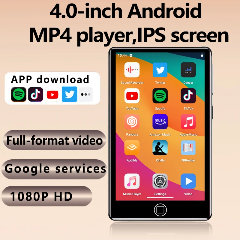 Bluetooth および WiFi 付き MP3 プレーヤー、32GB-320GB 音楽プレーヤー、1080P Android 14.0 MP4 プレーヤー最大 512GB
