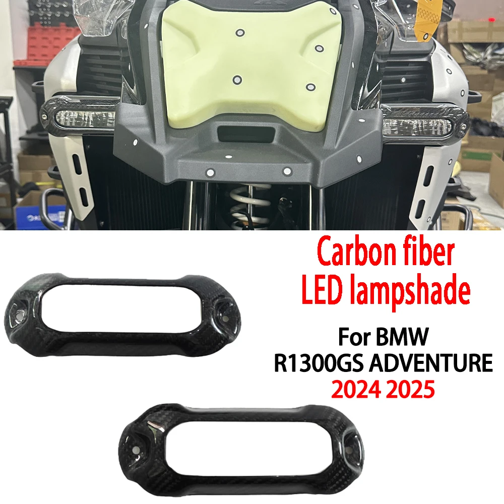for BMW R1300GS ADV Front Turn Signal Protective Cover 2024 -2025  100% Pure Carbon Fiber Dry Carbon Cover
