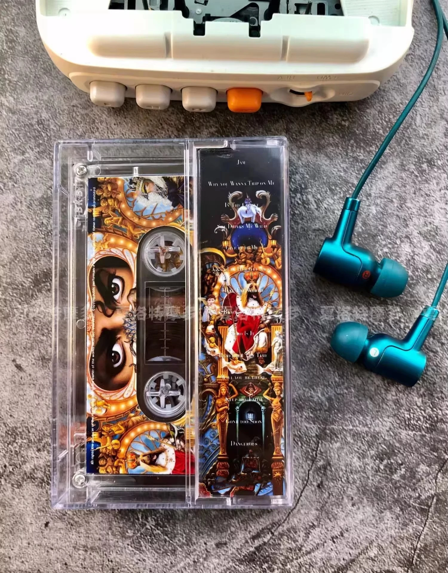 King of pop Superstar Michael Jackson Music Tape MJ Dangerous Album Cassettes Cosplay Soundtracks Box Walkman Car Party Music