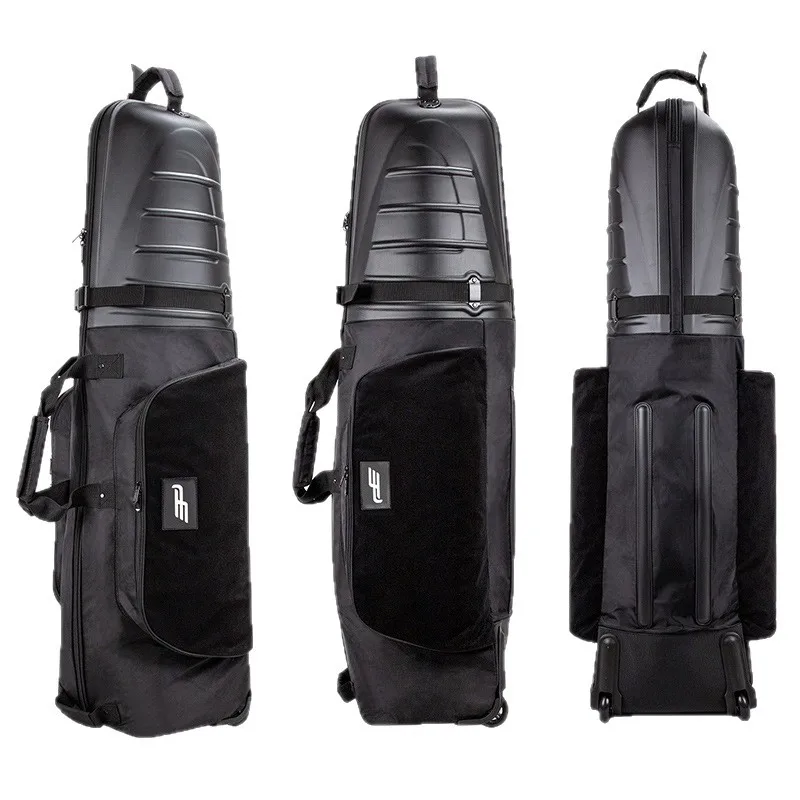 PlayEagle Hard Shell Golf Travel Bag with Wheels Airline Approved for Men Women