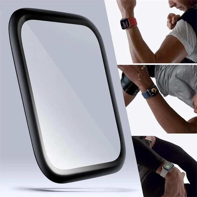 Film de protection d'écran étanche pour Apple Watch, verre trempé souple pour Iwatch série 7 6 SE 5 4 3, 38MM 40MM 41MM 42MM 44MM 45MM