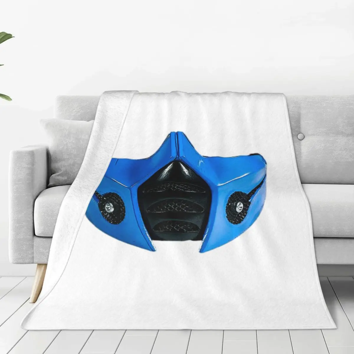 

Sub Zero Mask Warrior Blanket Flannel Sofa Throw Blanket Super Soft for Home Bedroom Office Throws Bedspread Quilt