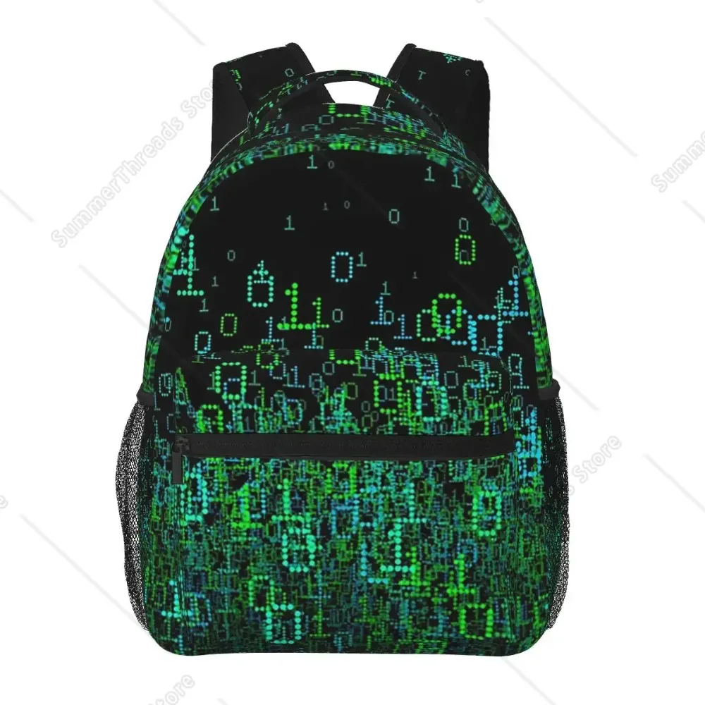 Binary Cloud Backpacks Boys Girls Bookbag Children School Bags Cartoon Kids Rucksack Shoulder Bag Large Capacity