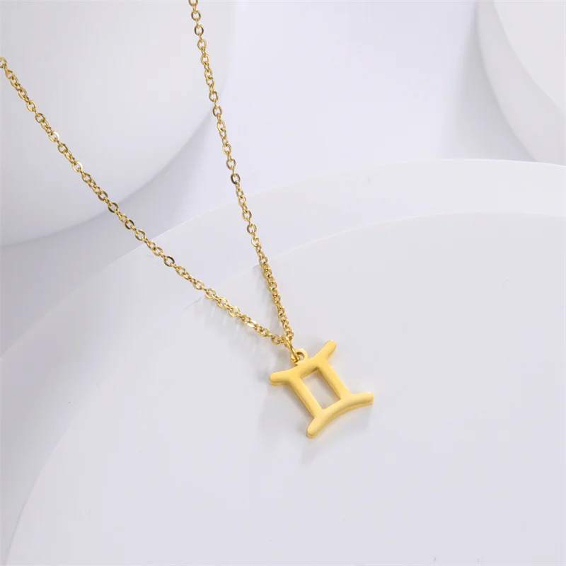 12-Sternbild-Anhänger-Halsketten für Frauen, Mädchen, Widder, Steinbock, Stier, Halskette, Ketten, Halsband, Anhänger, Schmuck, Geburtstagsgeschenke – Detail 10