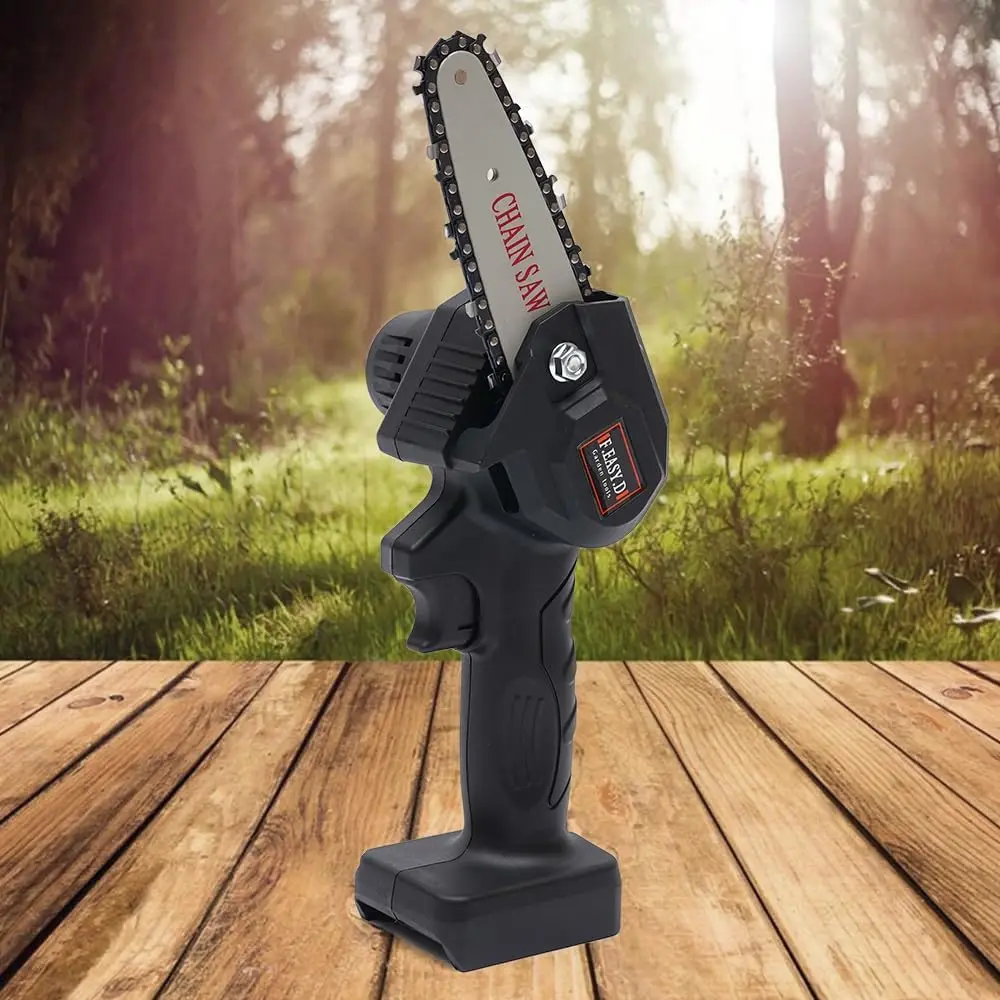 

Беспроводная мини-бензопила с мощной мощностью 24 В, 1 аккумулятором и зарядным устройством, портативная ручная бензопила с аккумулятором