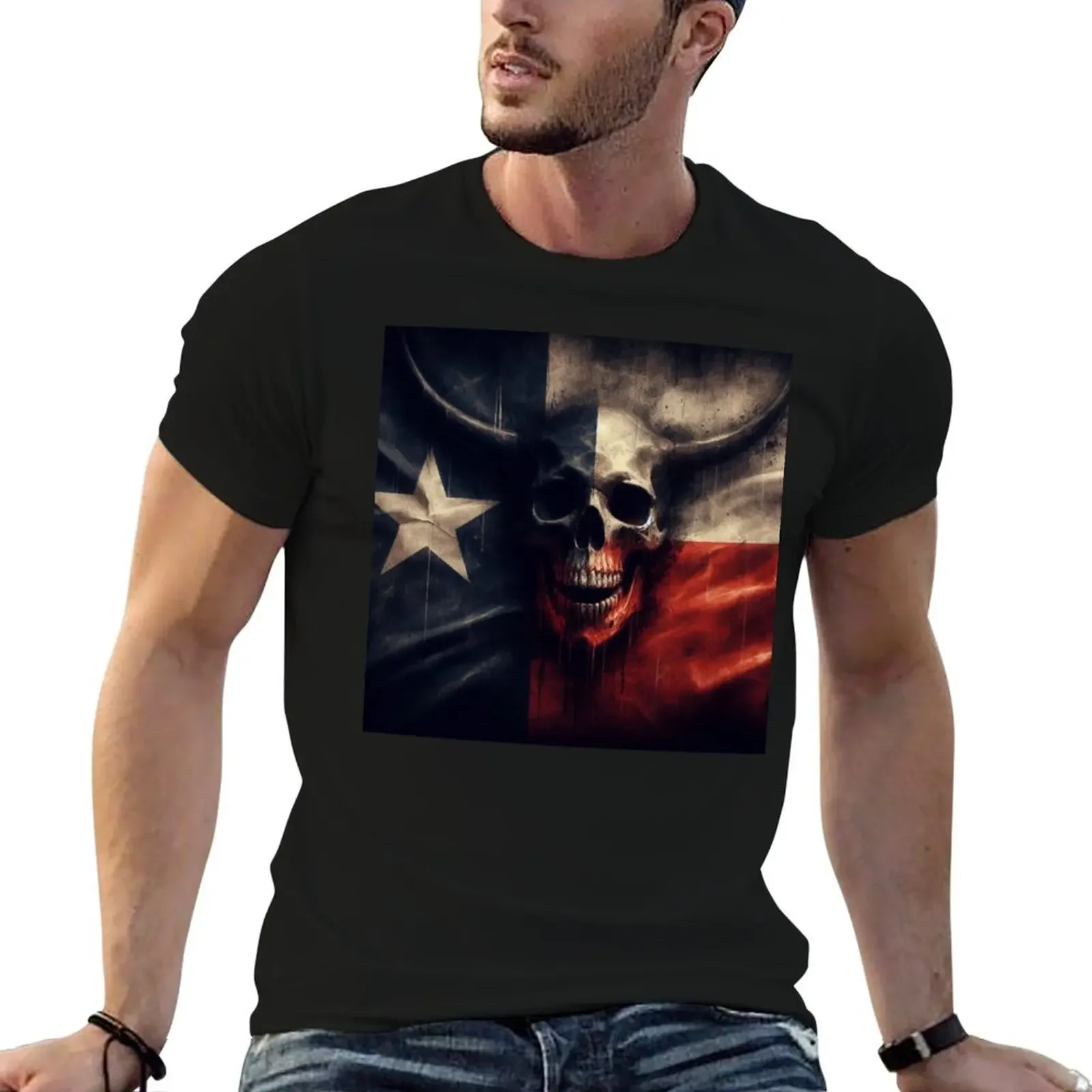 Texas Flag T-Shirt quick drying designer shirts custom t shirt luxury clothes men