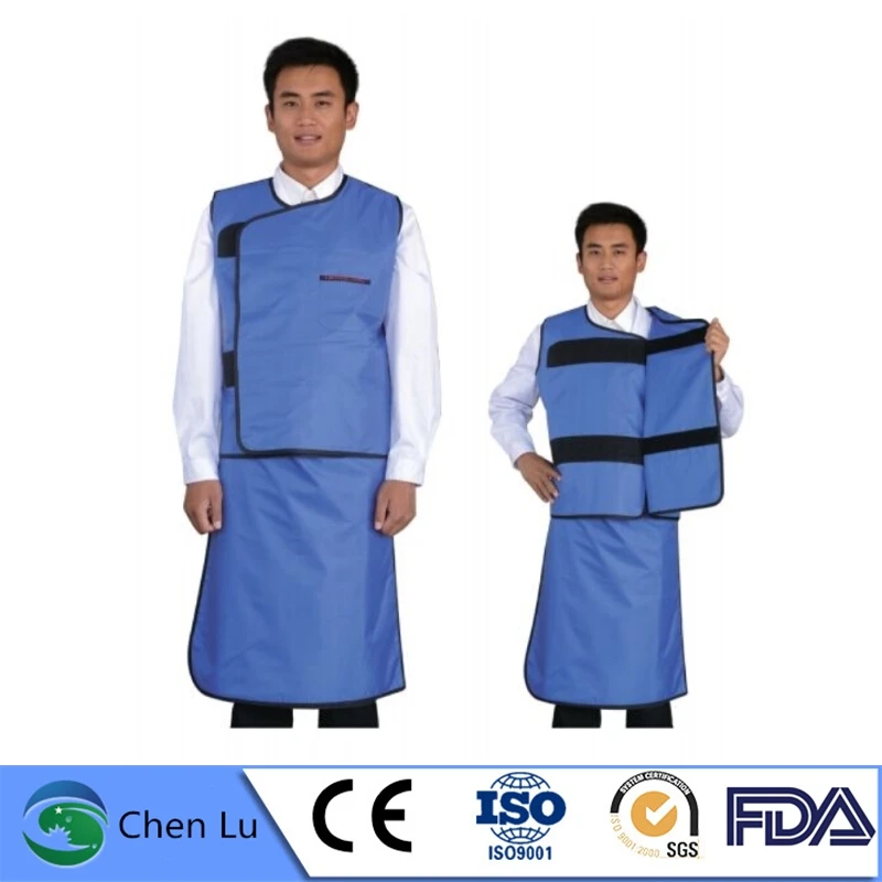 Genuine gamma ray x-ray protective super soft lead apron set Intervenient radiological protection 0.5mmpb trace lead apron