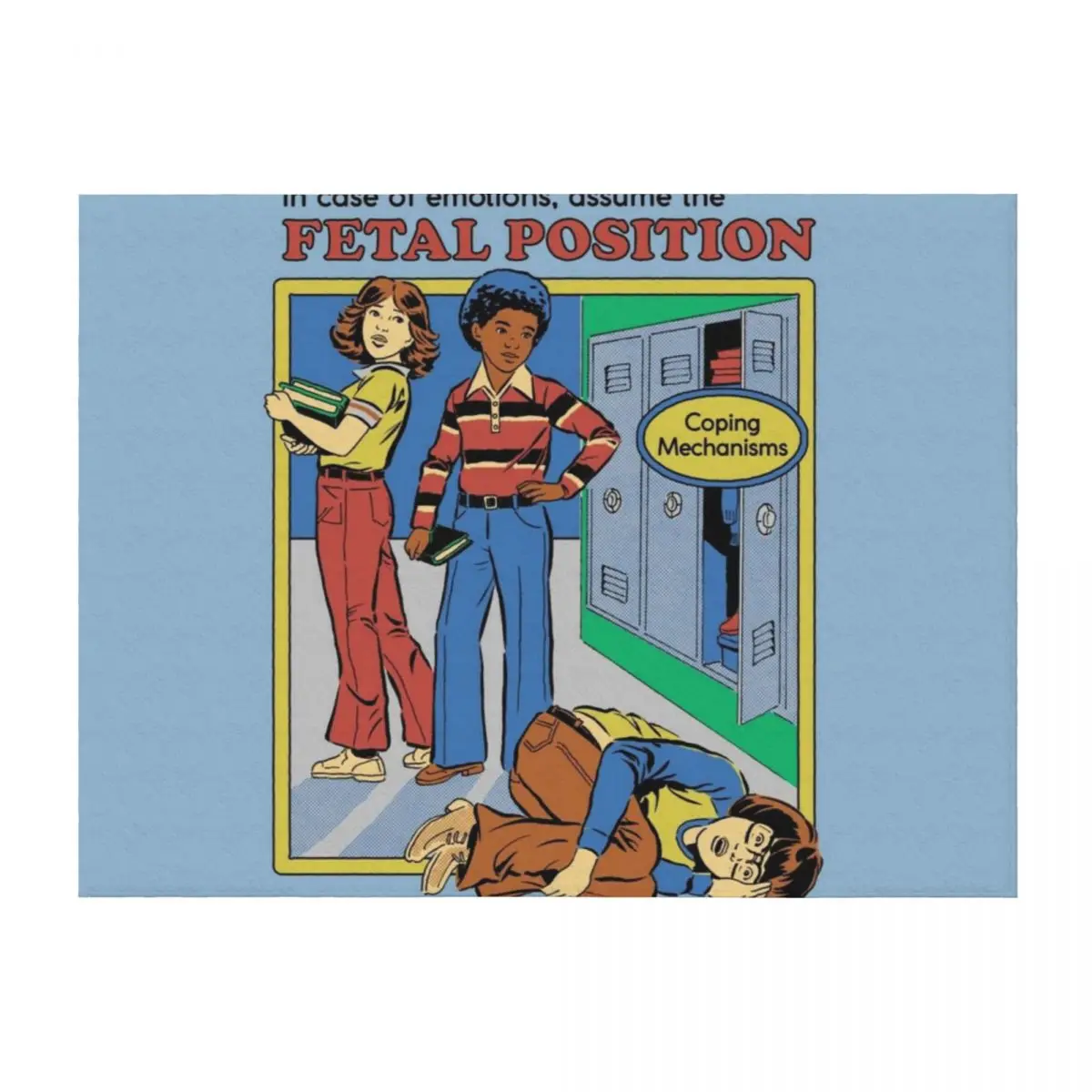 

Assume the Fetal Position Throw Blanket Custom Sofas christmas gifts Picnic Blankets