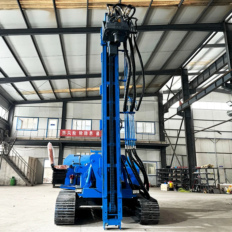 Cheap Ground Drilling Machine Solar Vibrating Pile Driver Core Pump Motor Components Solar Powered Pile Driver