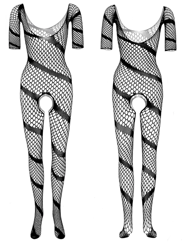 Cavalheiros eróticos sleepwear alta elástica adulto masculino meia de corpo inteiro traje perspectiva tentação masculino sexy malha macacão